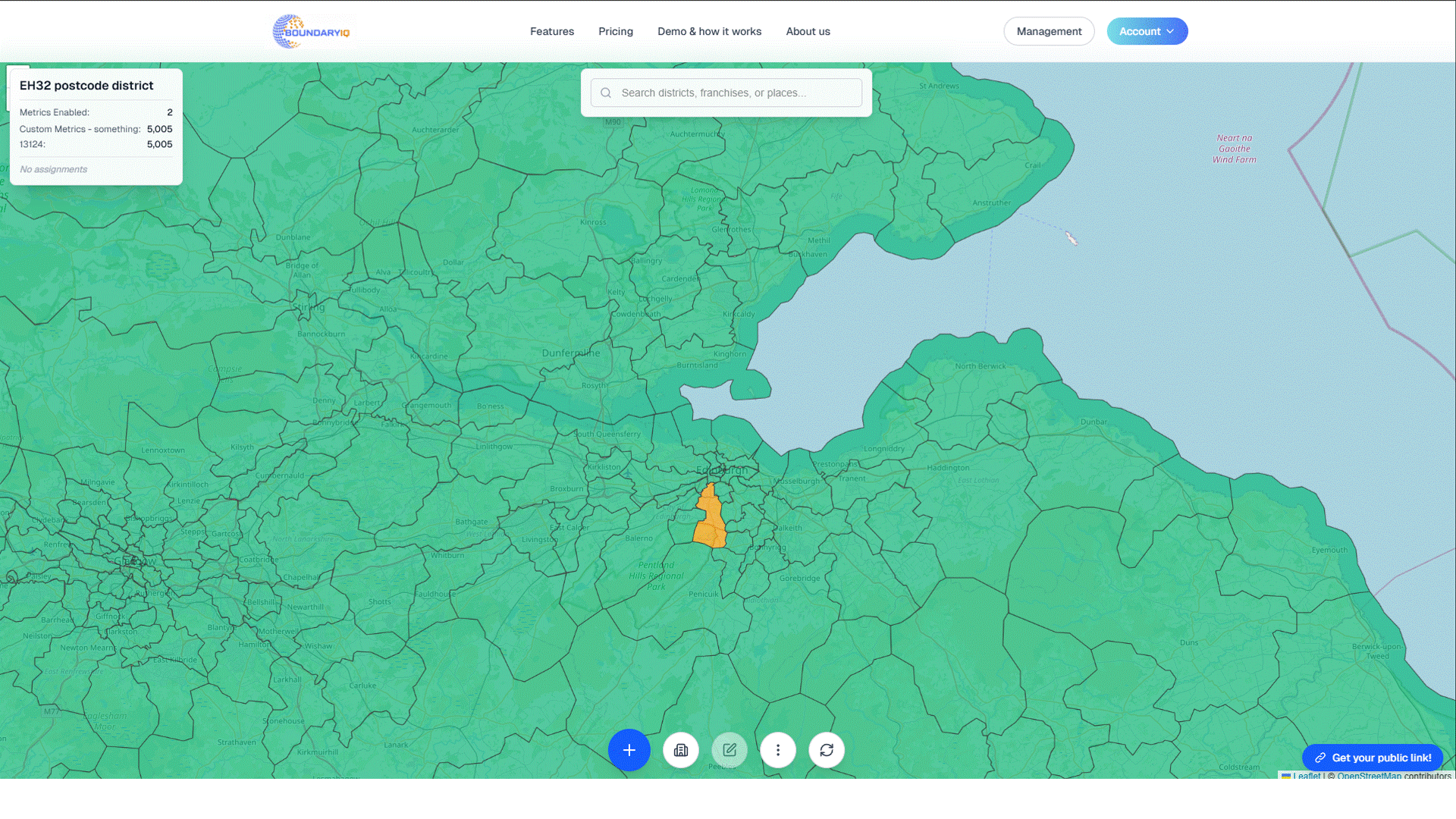 Animated visualisation of franchise network growth over time